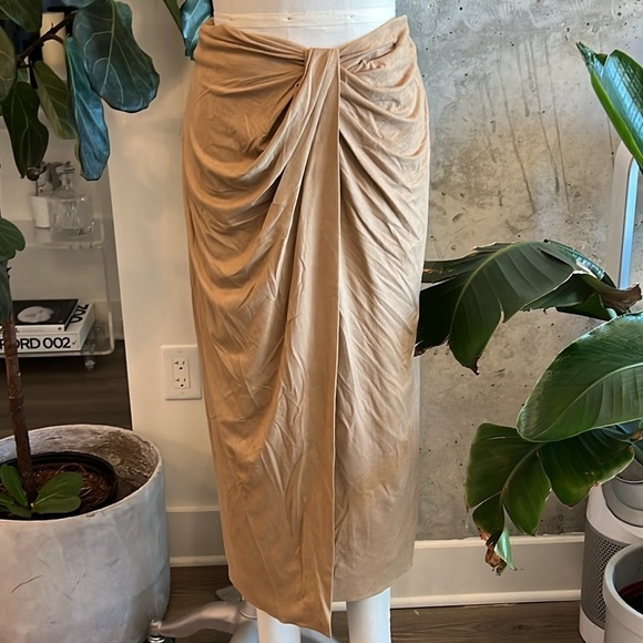 Halston Dresses & Skirts - Halston Faux Suede Skirt